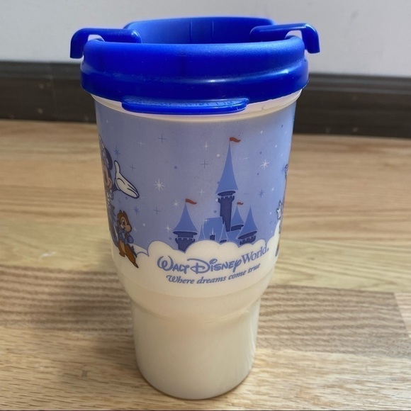 Walt Disney World Souvenir Cup Hot Cold Beverage Pluto Daisy Goofy Blue - Picture 6 of 7